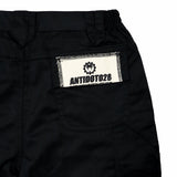 WORKING CLASS BLACK PATCHED TACTICAL SHORTS