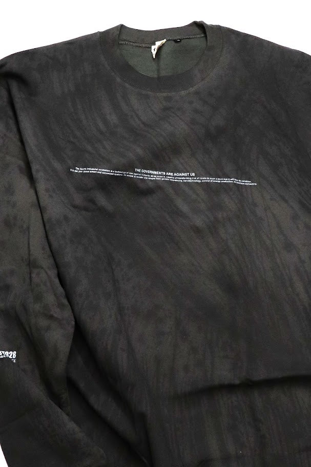 THE GOVERNMENTS ARE AGAINST US BLACK SWEATSHIRT
