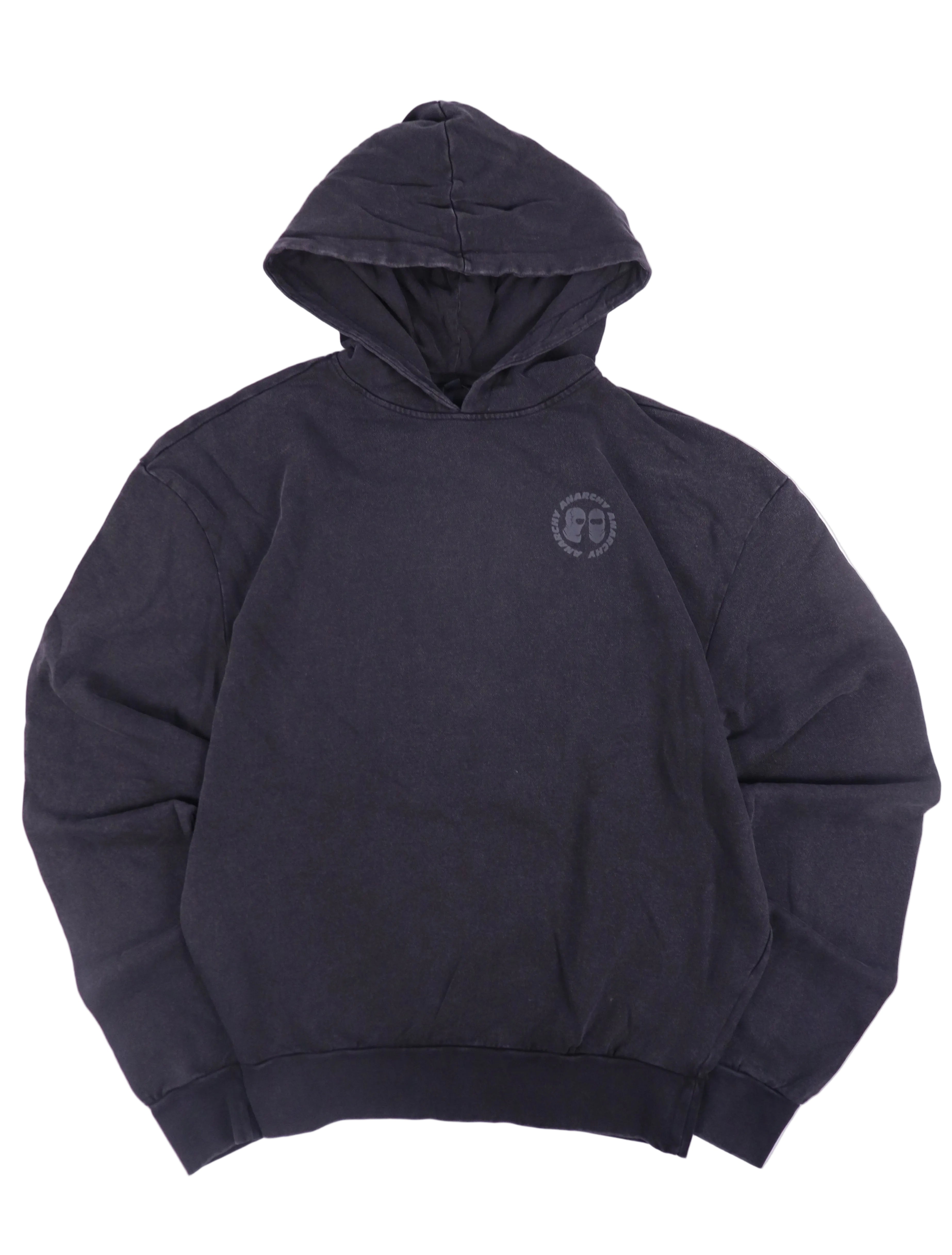 DARK GREY ULTRA HEAVY COTTON HOODIE ANTIDOTO28 BOXY FIT