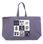 COTTON XXL PATCHED LARGE TOTE BAG