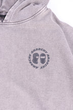 GREY ULTRA HEAVY COTTON HOODIE ANTIDOTO28 BOXY FIT