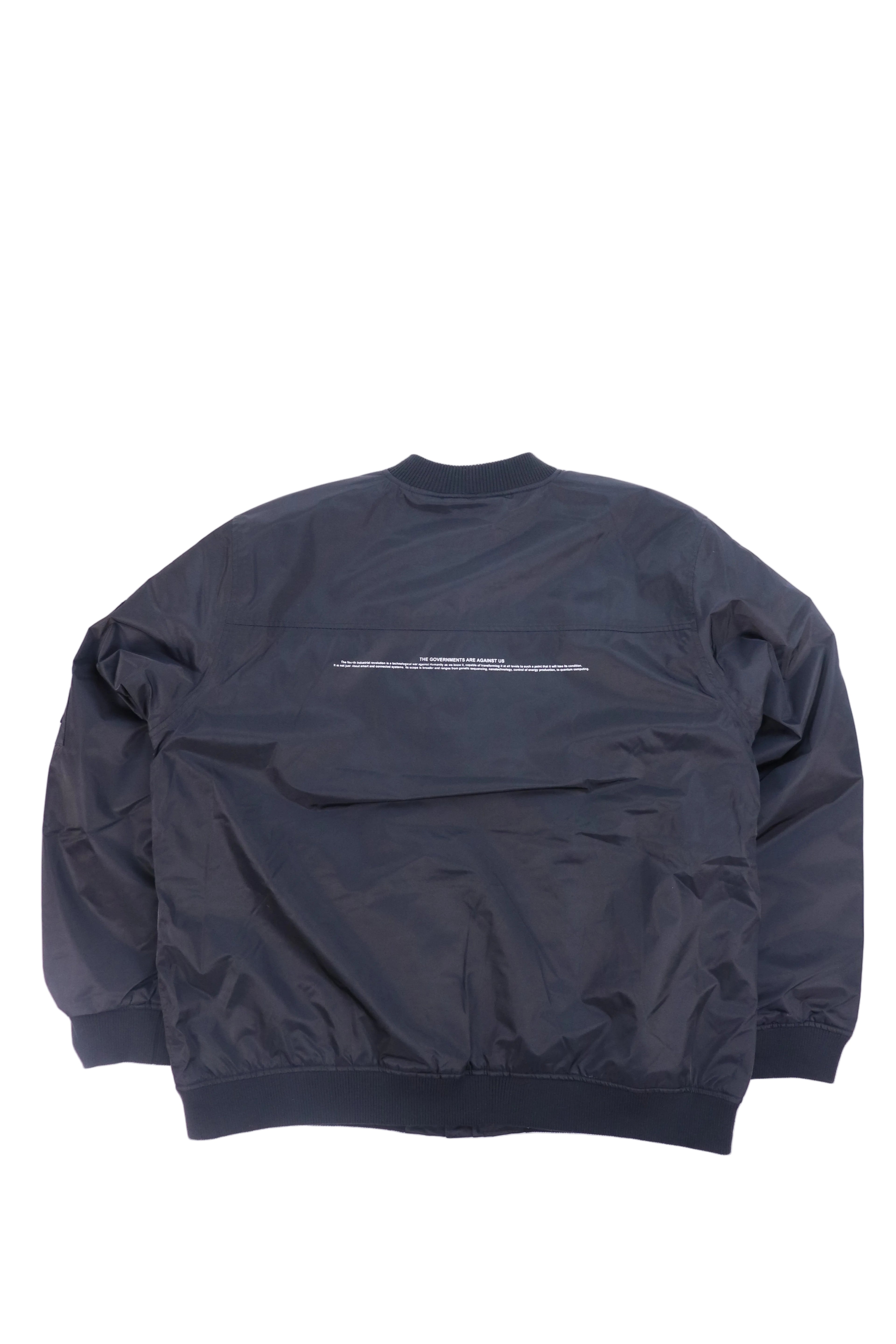 THE GOVERNMENTS ARE AGAINST US BOMBER JACKET