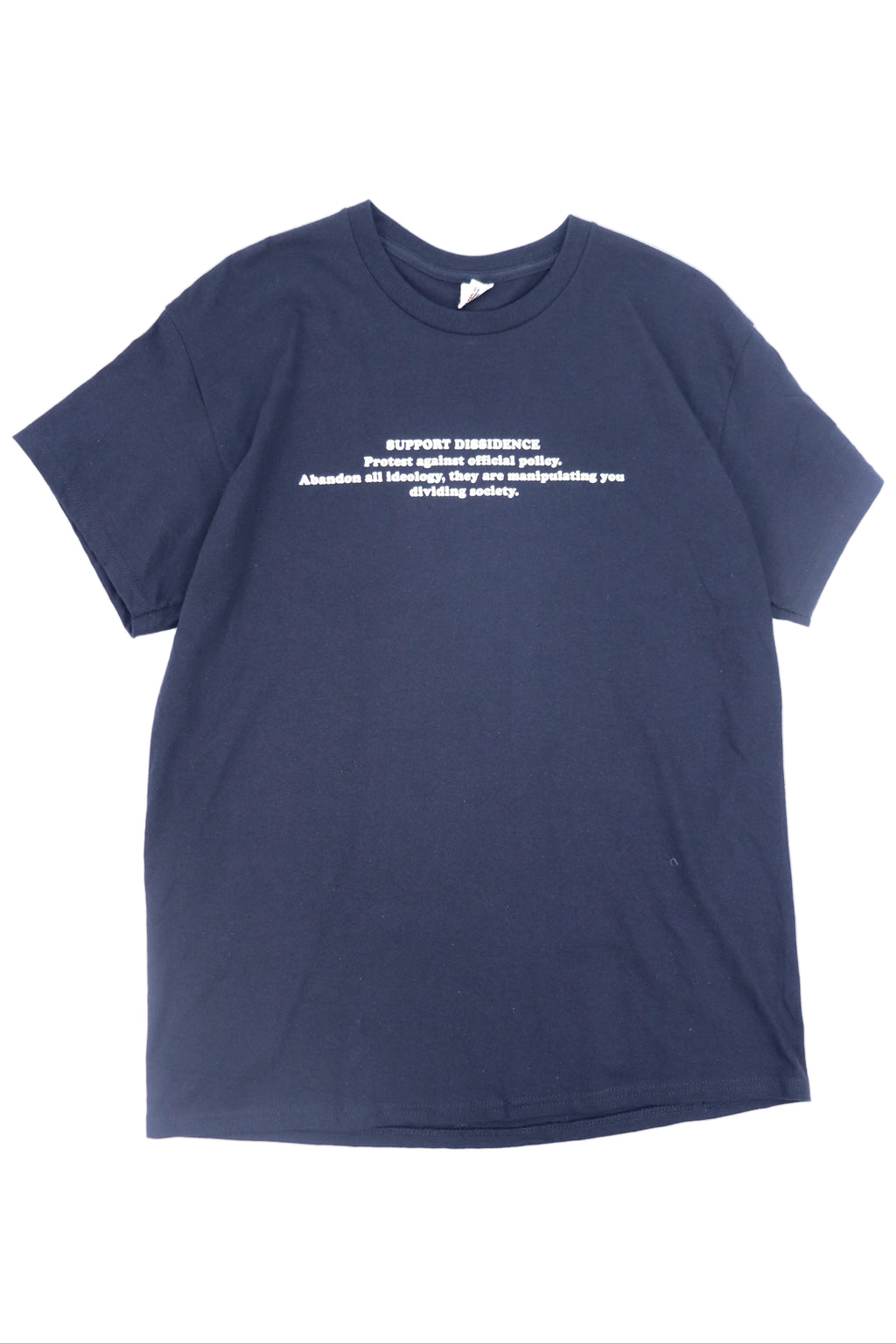 SUPPORT DISSIDENCE BLACK T-SHIRT