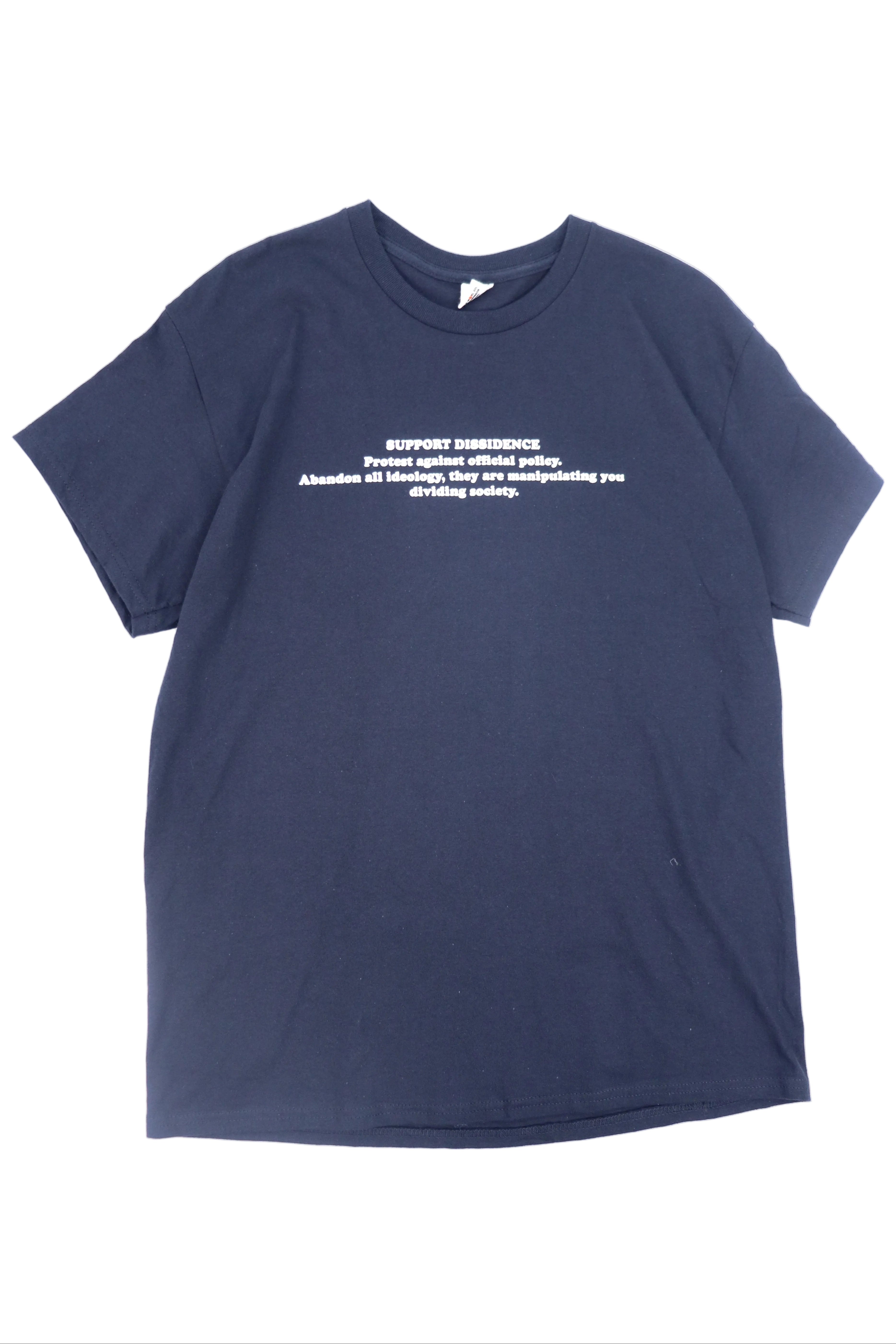 SUPPORT DISSIDENCE BLACK T-SHIRT