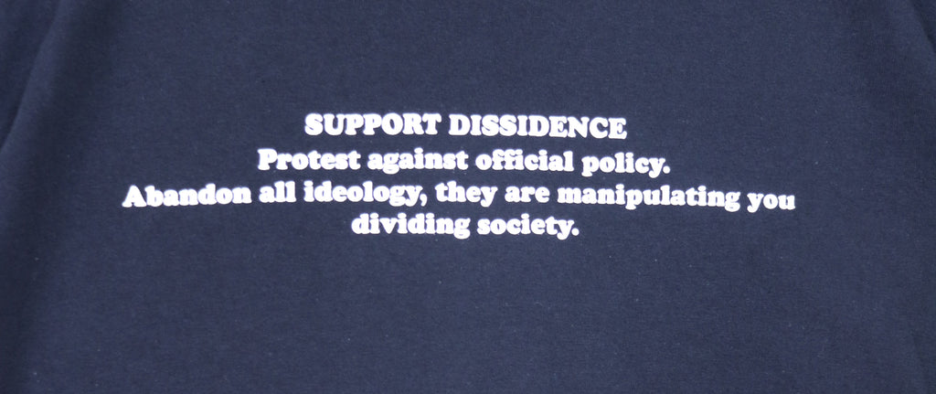 SUPPORT DISSIDENCE BLACK T-SHIRT