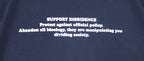 SUPPORT DISSIDENCE BLACK T-SHIRT
