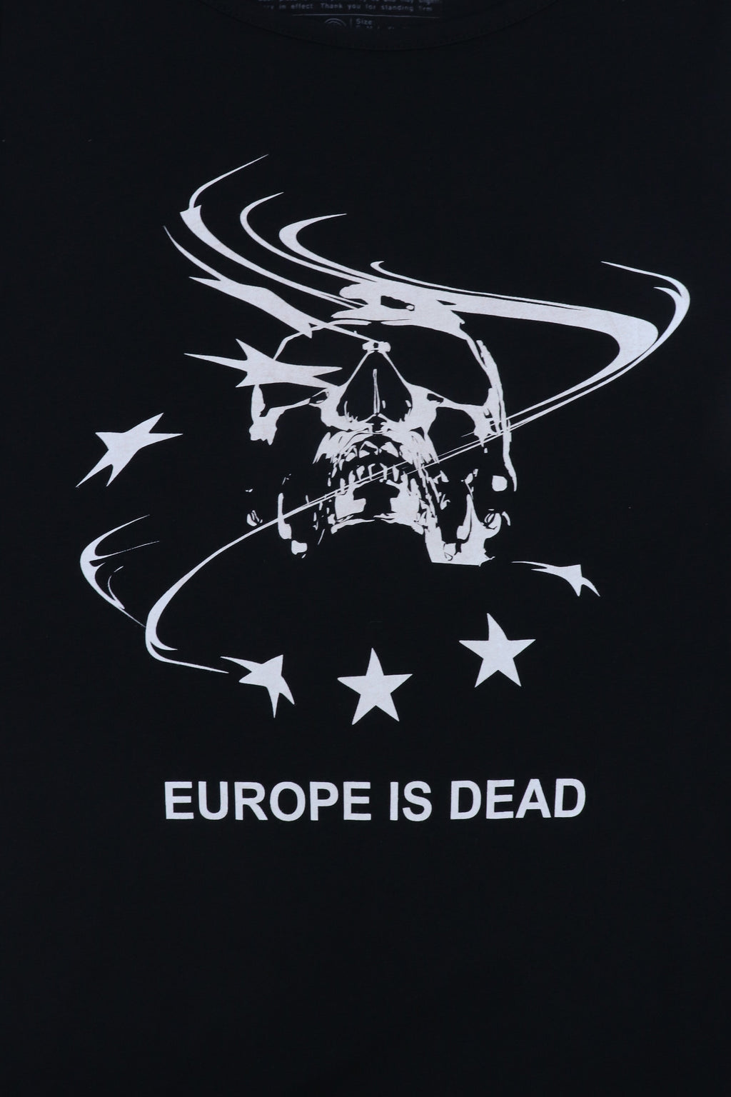 EUROPE IS DEAD BLACK TANK TOP