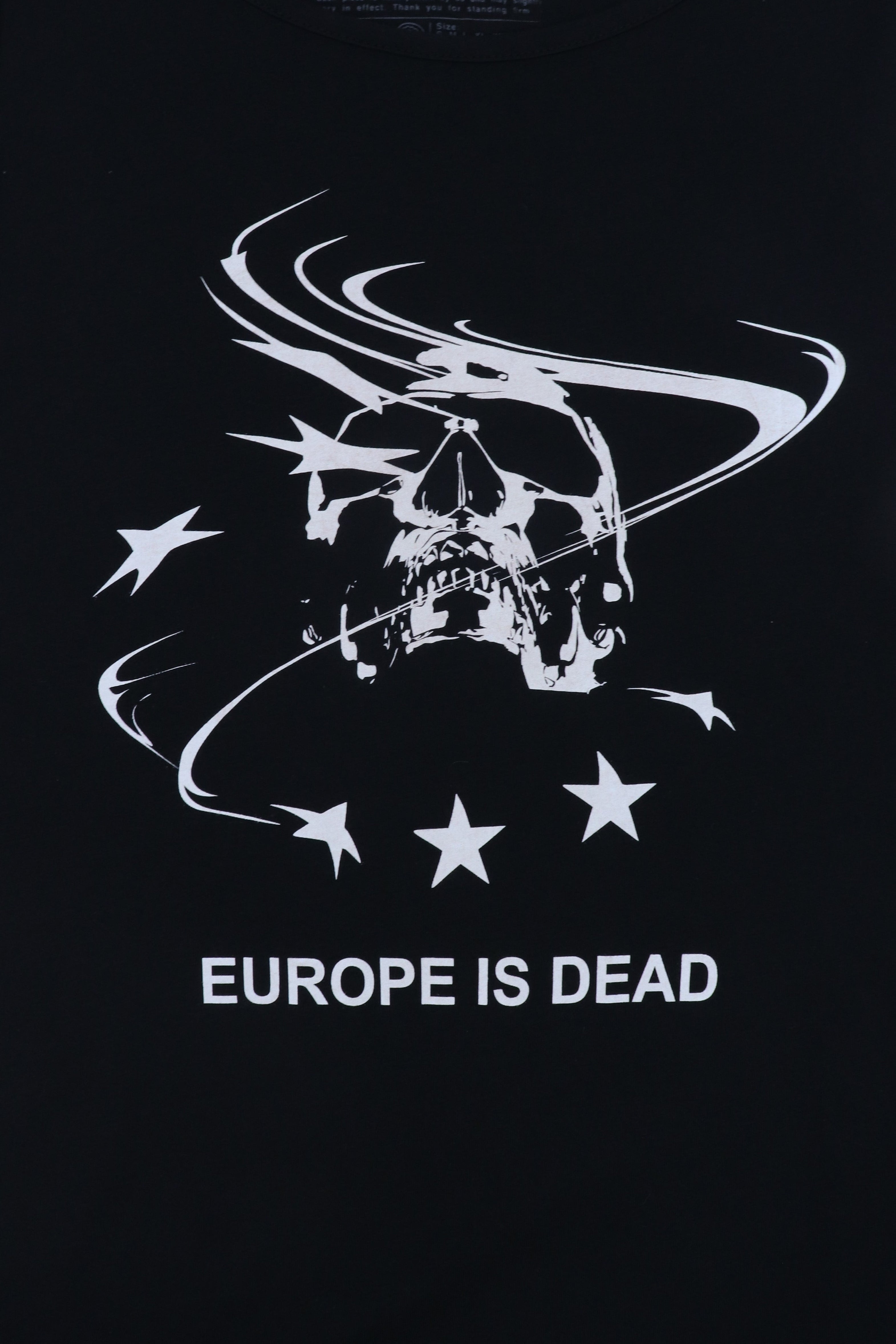 EUROPE IS DEAD BLACK TANK TOP