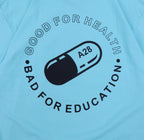 GOOD FOR HEALTH AQUA GREEN T-SHIRT