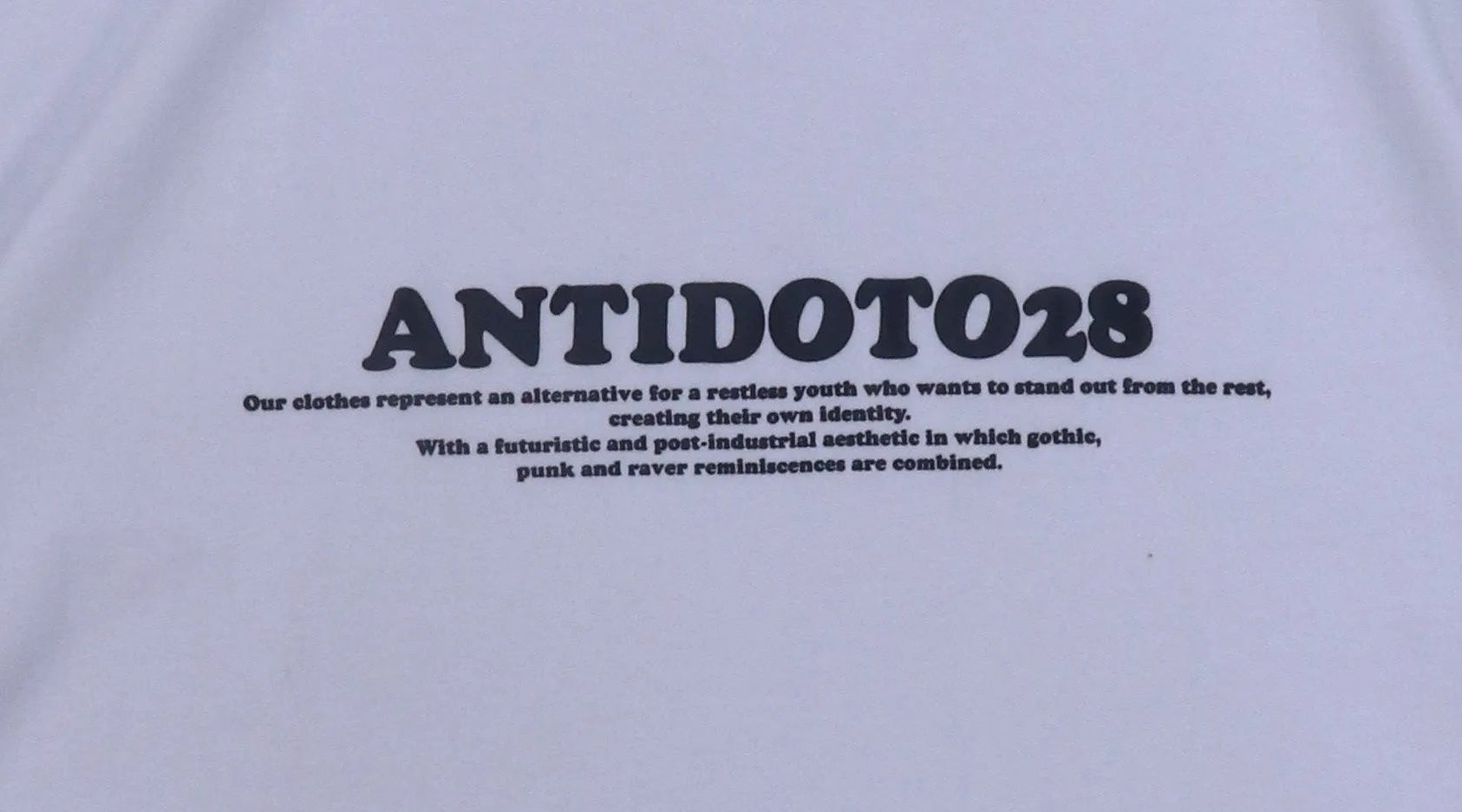 ANTIDOTO28 WHITE T-SHIRT