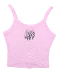LOVE CROPPED PINK TANK-TOP