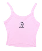 LOVE CROPPED PINK TANK-TOP