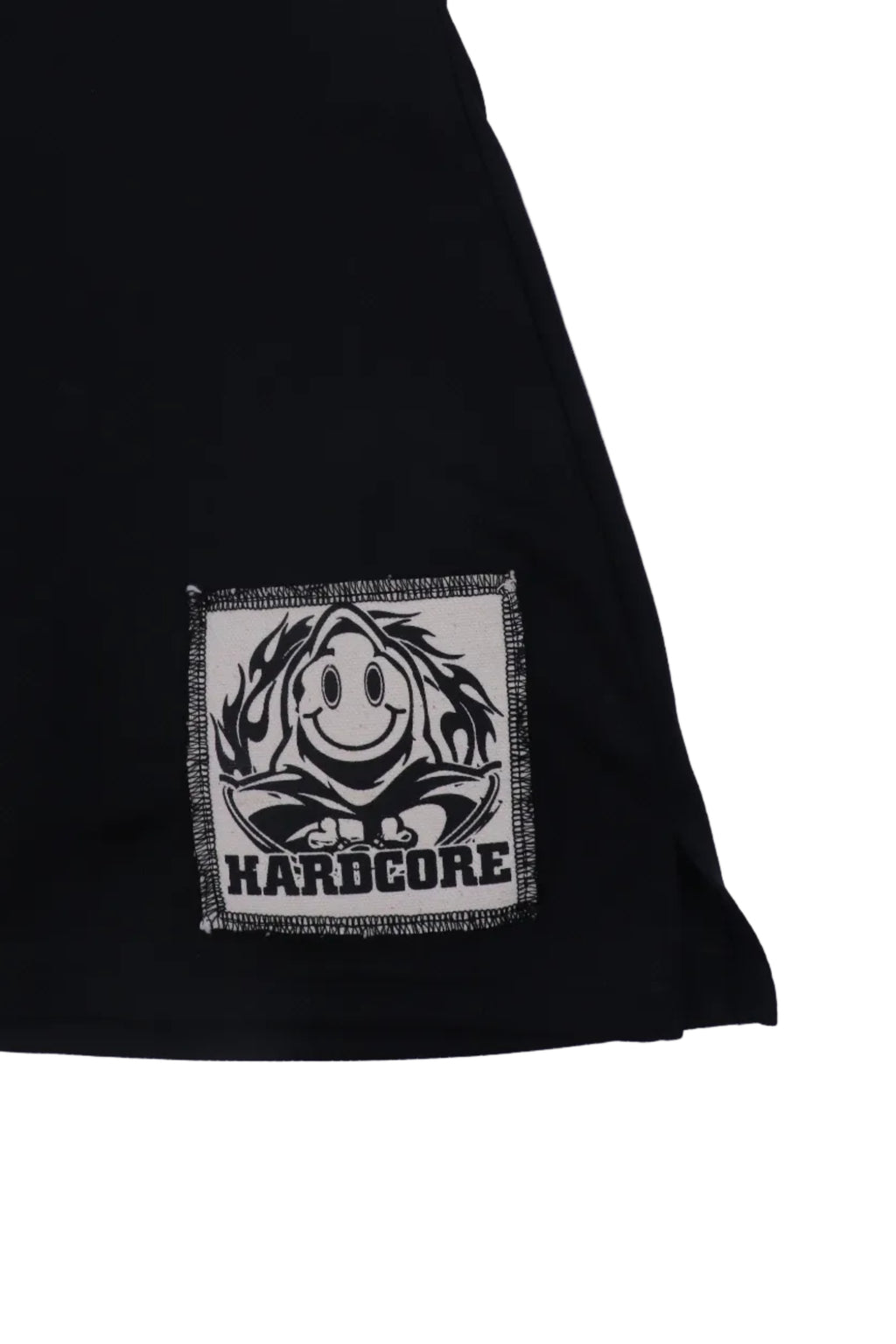 HARDCORE BLACK PATCHED SKIRT