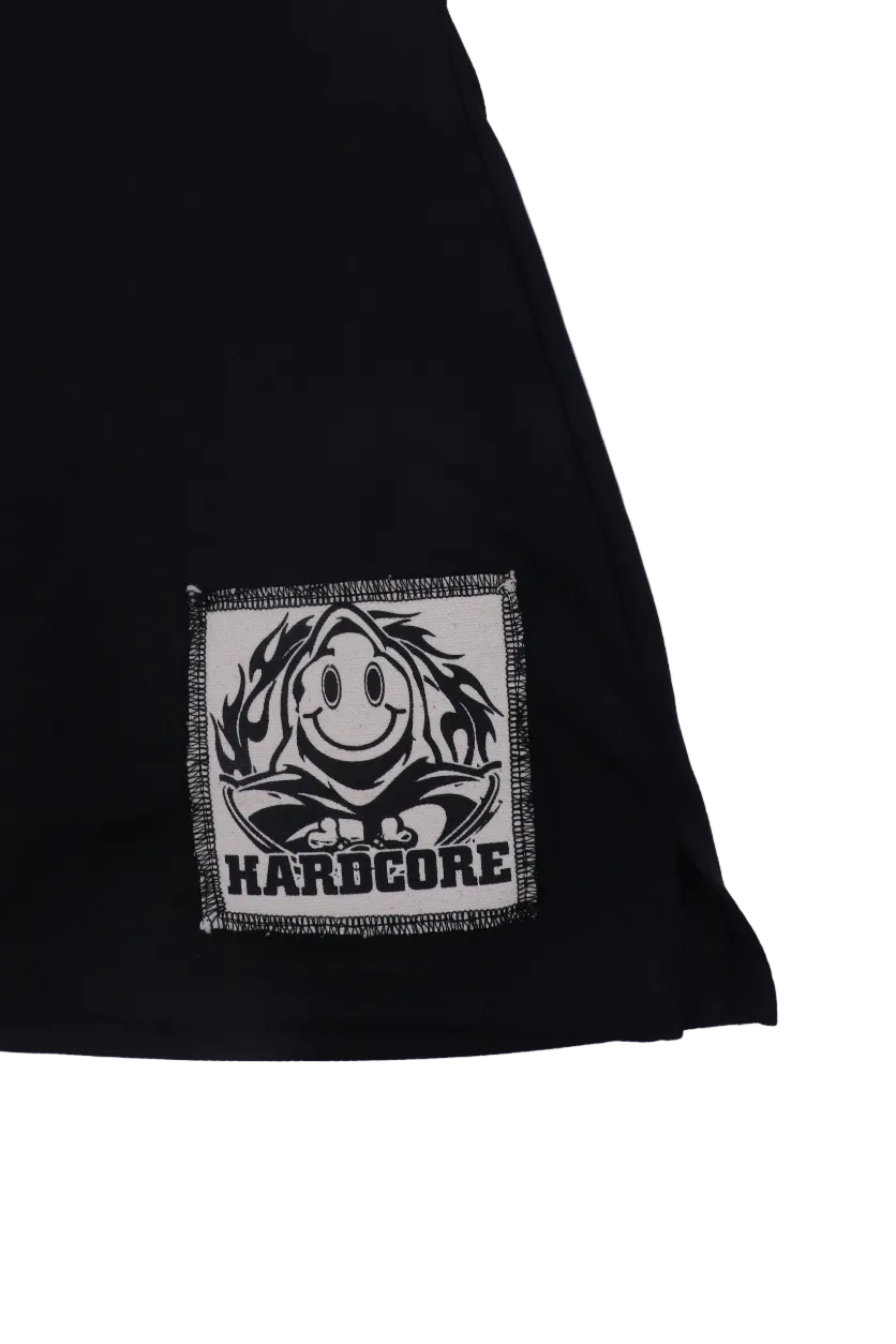HARDCORE BLACK PATCHED SKIRT