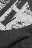 THE GOVERNMENTS ARE AGAINST US USED BLACK T-SHIRT