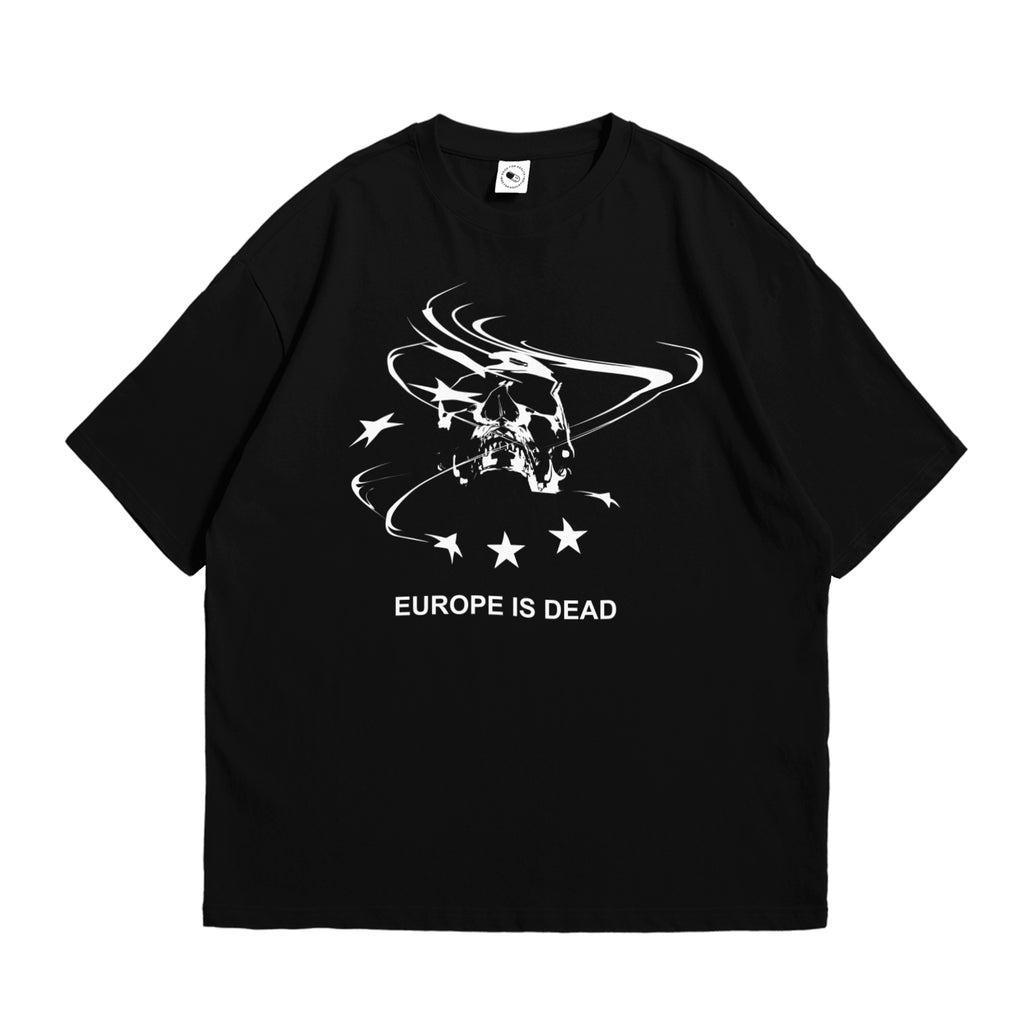 EUROPE IS DEAD UNISEX BLACK T-SHIRT