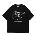 EUROPE IS DEAD UNISEX BLACK T-SHIRT