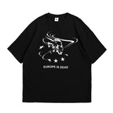 EUROPE IS DEAD UNISEX BLACK T-SHIRT