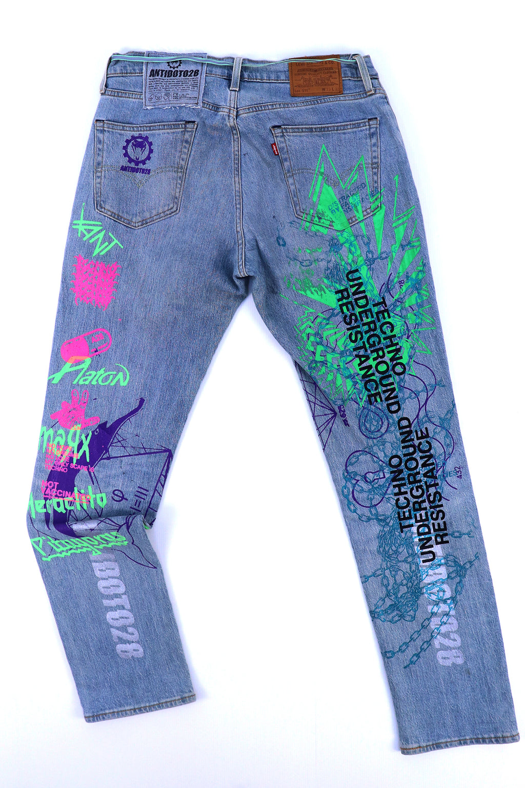 LEVIS CUSTOM JEANS TECHNO UNDERGROUND RESISTENCE