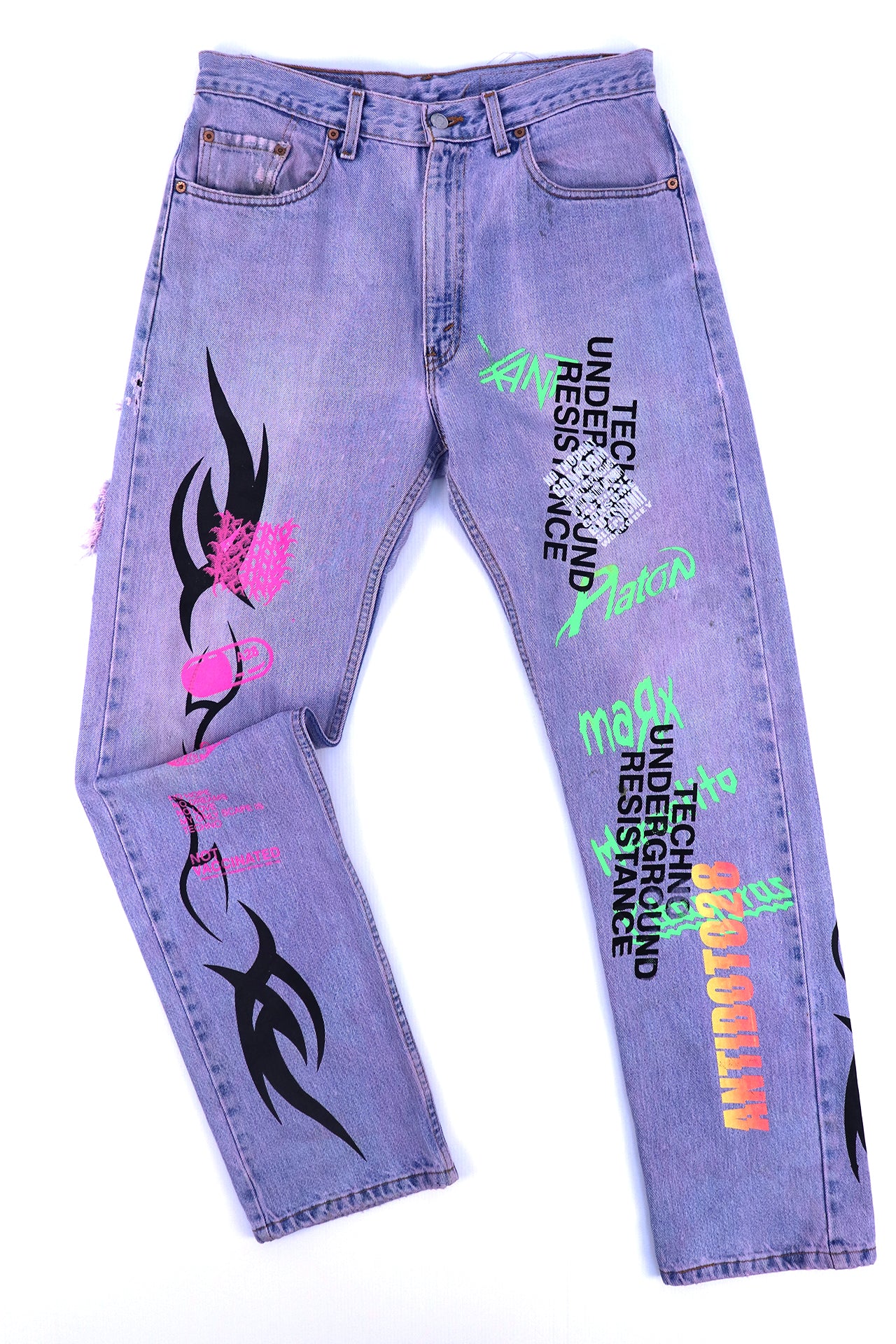 LEVIS CUSTOM JEANS TECHNO UNDERGROUND RESISTENCE CJ2