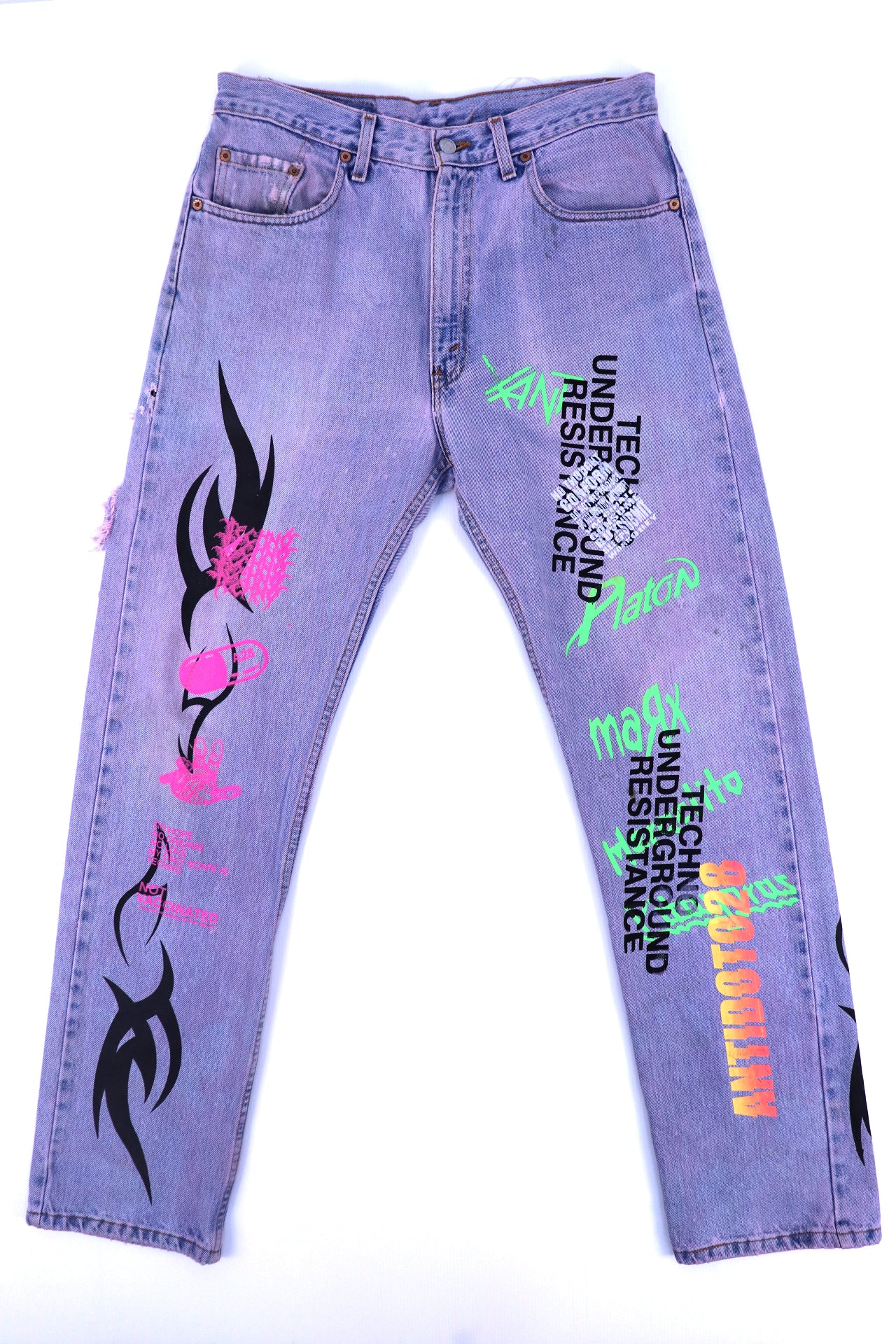 LEVIS CUSTOM JEANS TECHNO UNDERGROUND RESISTENCE CJ2