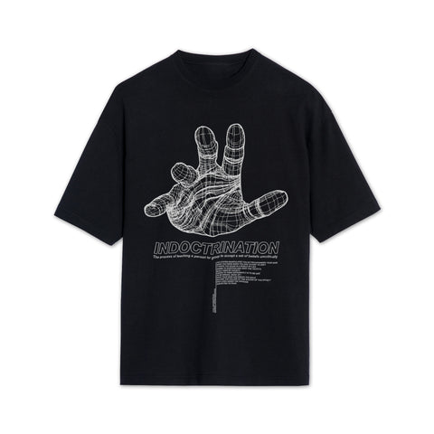 INDOCTRINATION BLACK T-SHIRT