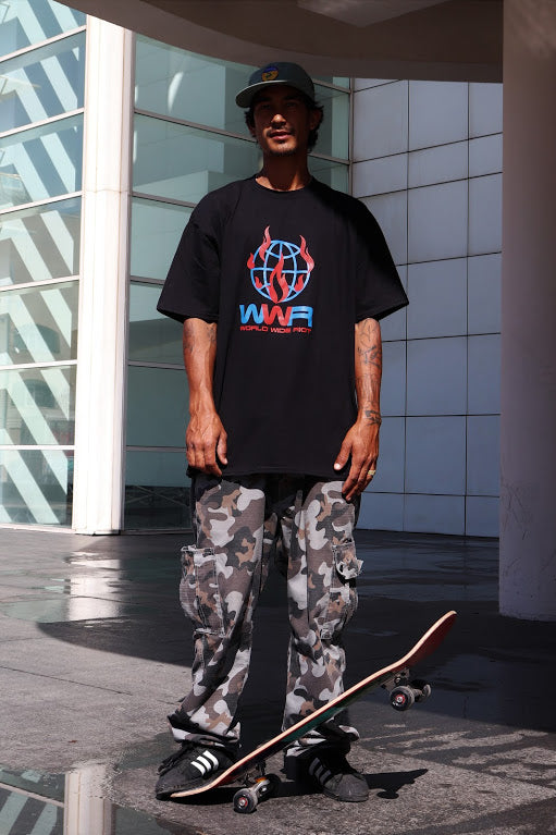 WORLD WIDE RIOT BLACK T-SHIRT