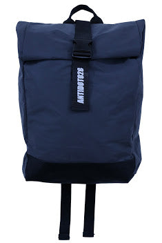 ROLL TOP BLACK REFLEXTIVE BACKPACK