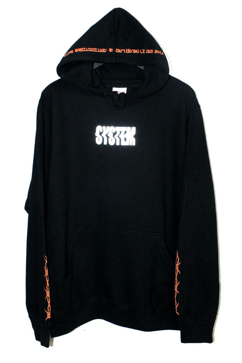HARDCORE SYSTEM BLACK HOODIE