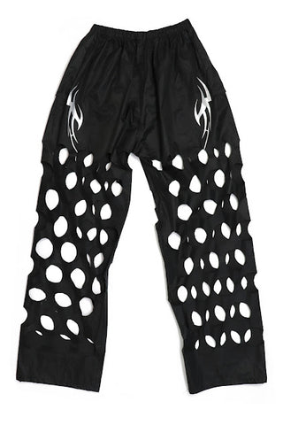 CYBER ATTACK HOLE BLACK PANTS