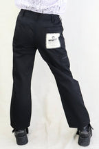 WORKING CLASS BLACK PATCHED CARGO PANTS