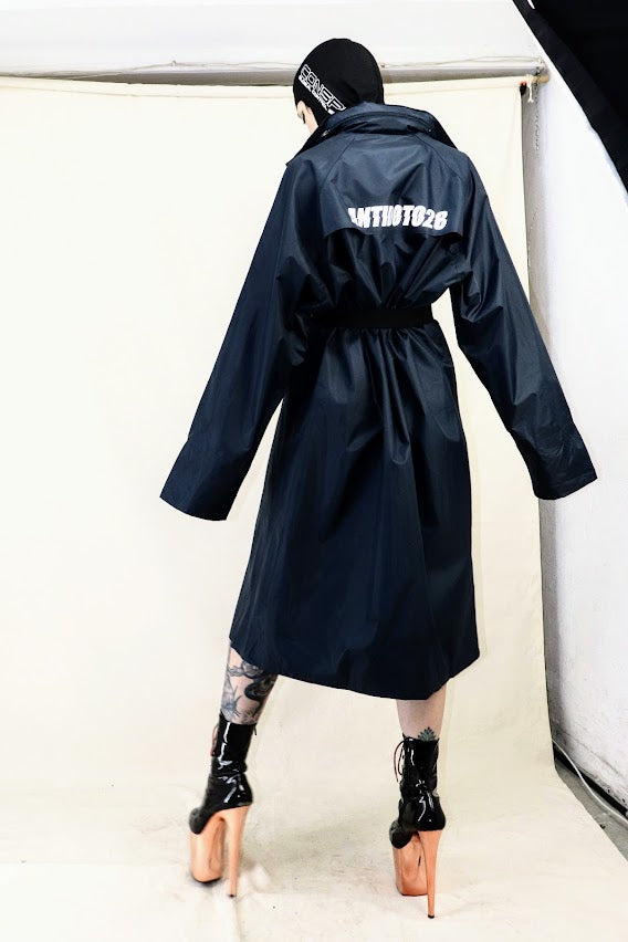 LOGO REFLECTIVE RAIN COAT