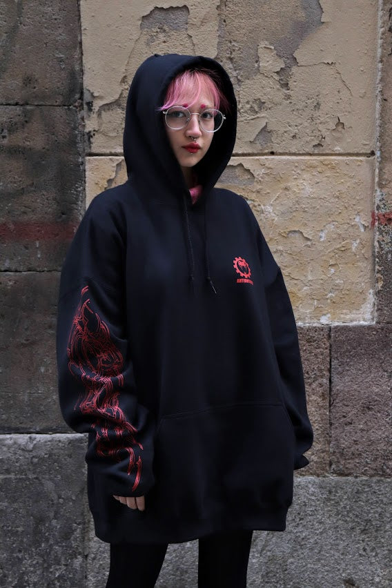 TECHNO GEAR BLACK HOODIE