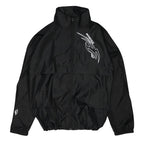 CYBER ATTACK REFLECTIVE BLACK WINDCOAT