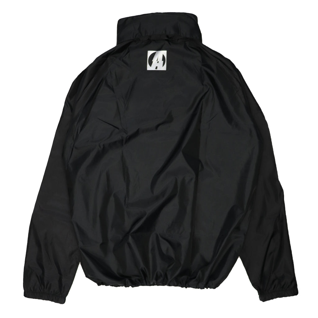 CYBER ATTACK REFLECTIVE BLACK WINDCOAT