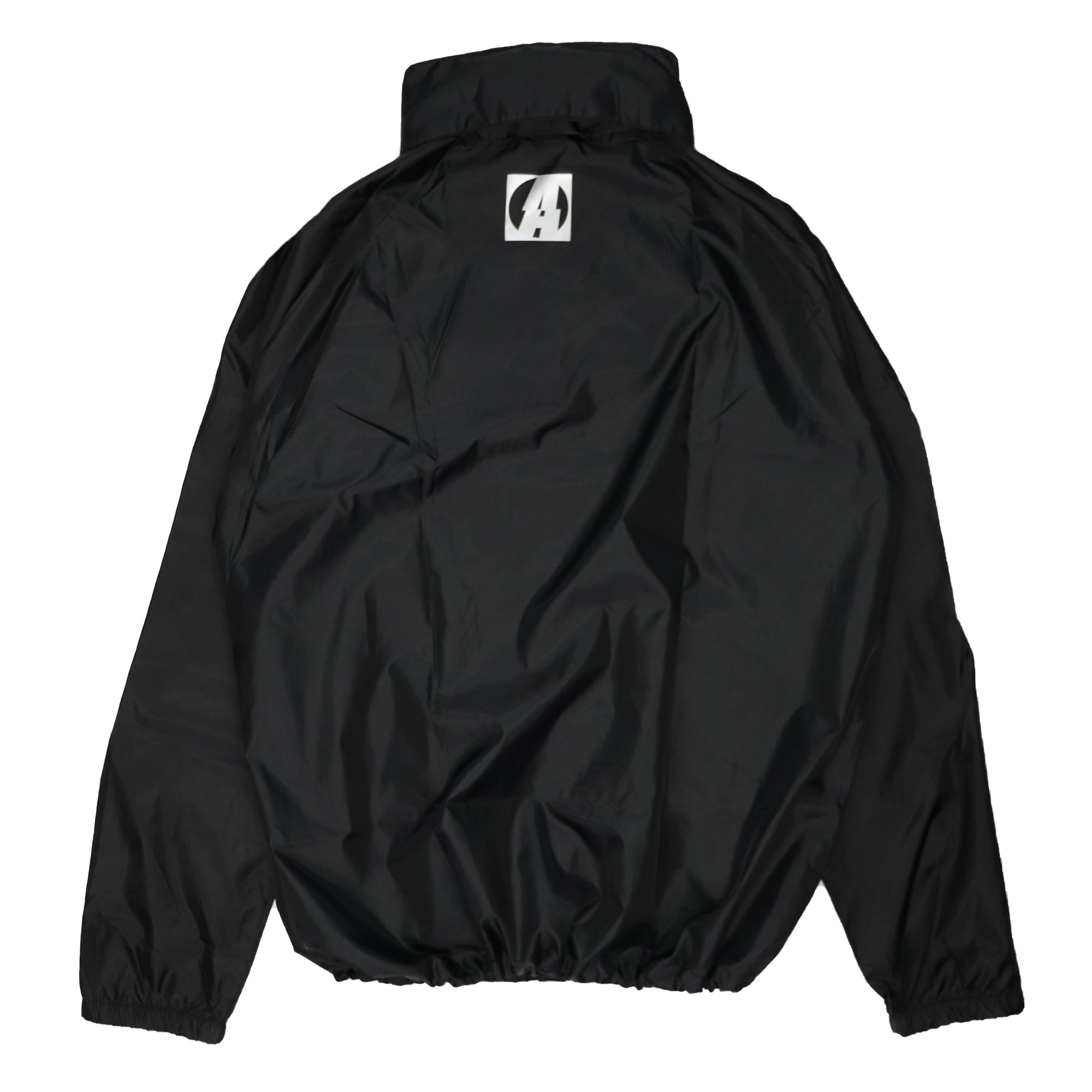 CYBER ATTACK REFLECTIVE BLACK WINDCOAT
