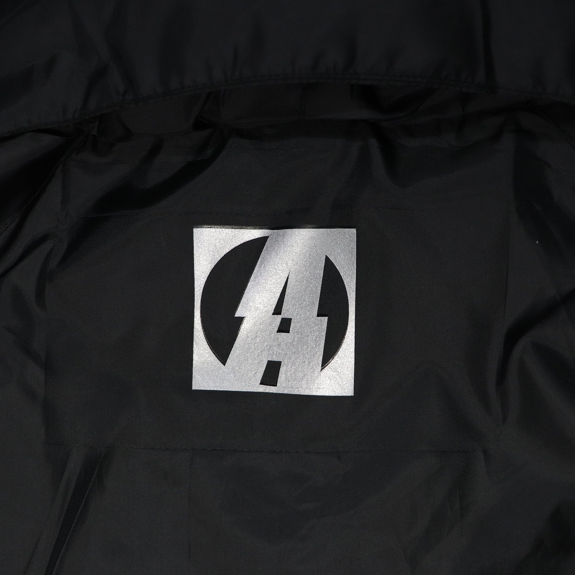 CYBER ATTACK REFLECTIVE BLACK WINDCOAT