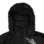 CYBER ATTACK REFLECTIVE BLACK WINDCOAT