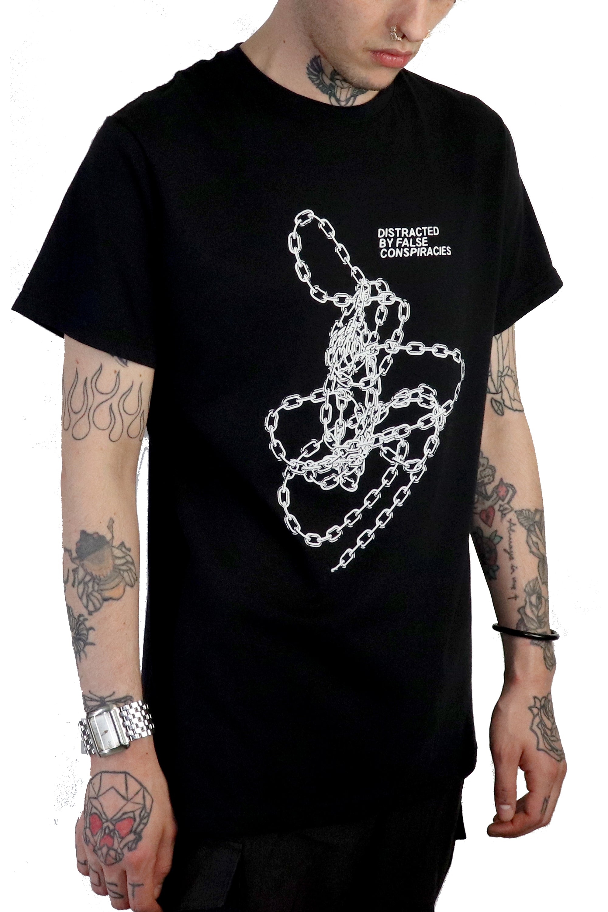 DISTRACTED T-SHIRT BLACK