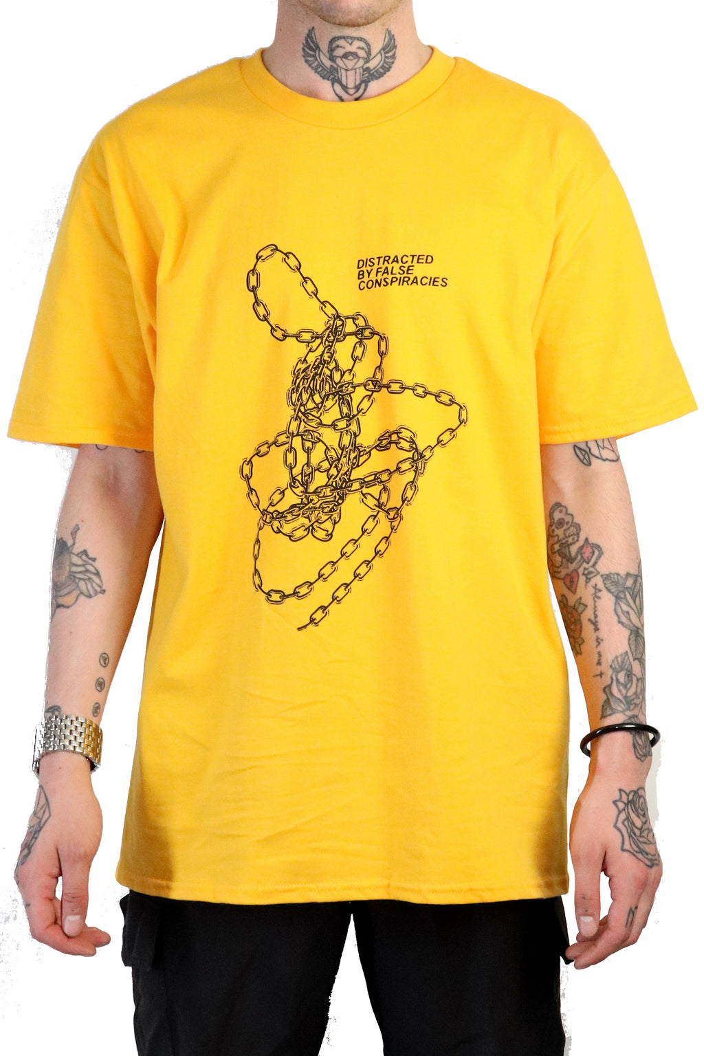 DISTRACTED T-SHIRT YELLOW