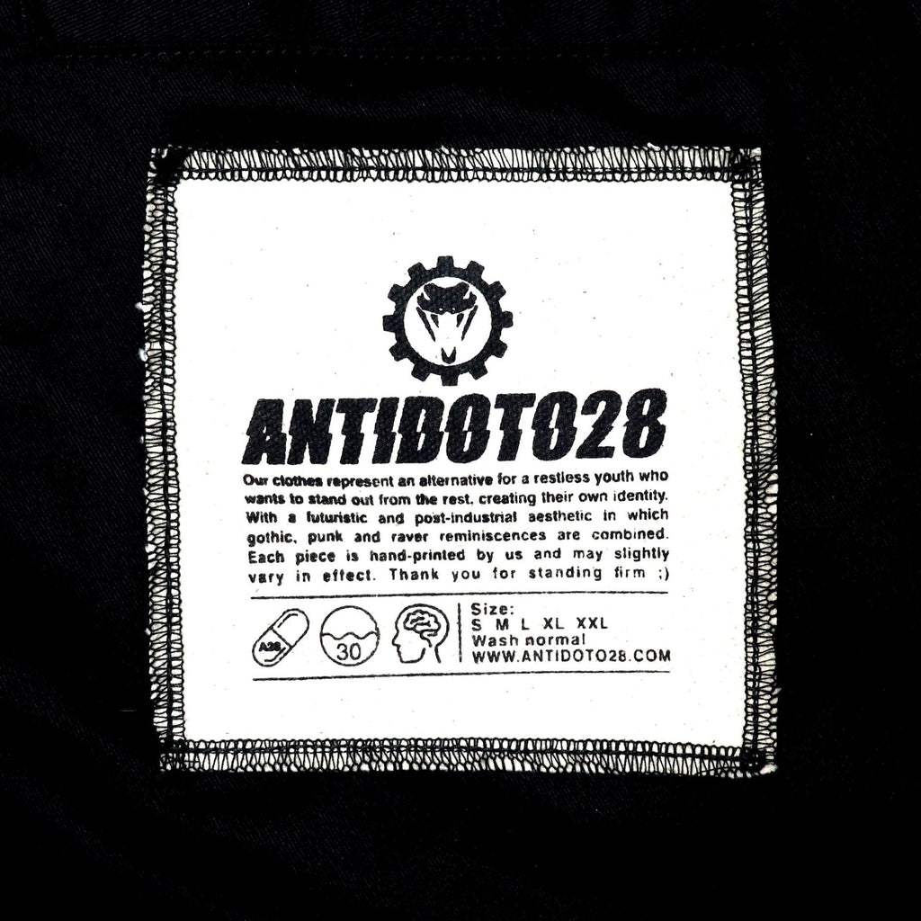 WORKING CLASS BRUTALISM PATCHED BLACK T-SHIRT