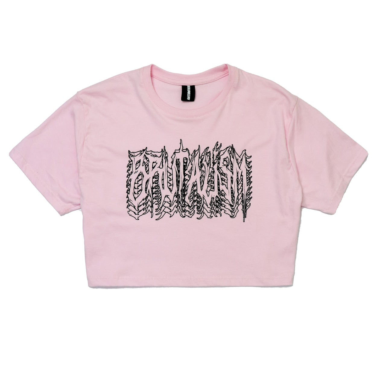 BRUTALISM PINK CROP TOP