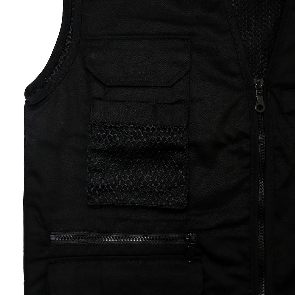 WORKING CLASS BLACK PATCHED TACTICAL VEST