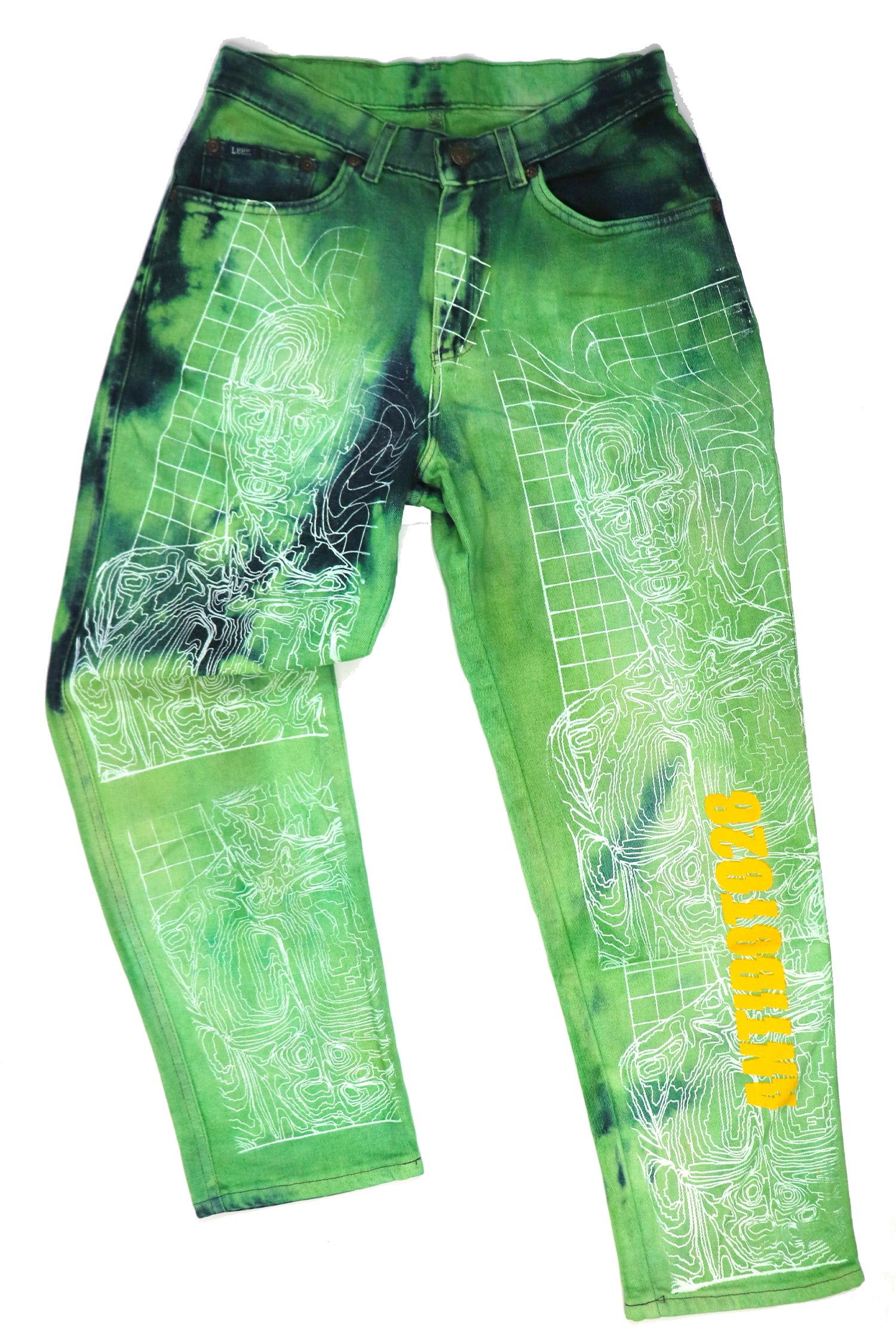 LEE GREEN HUMANOID CUSTOM JEANS