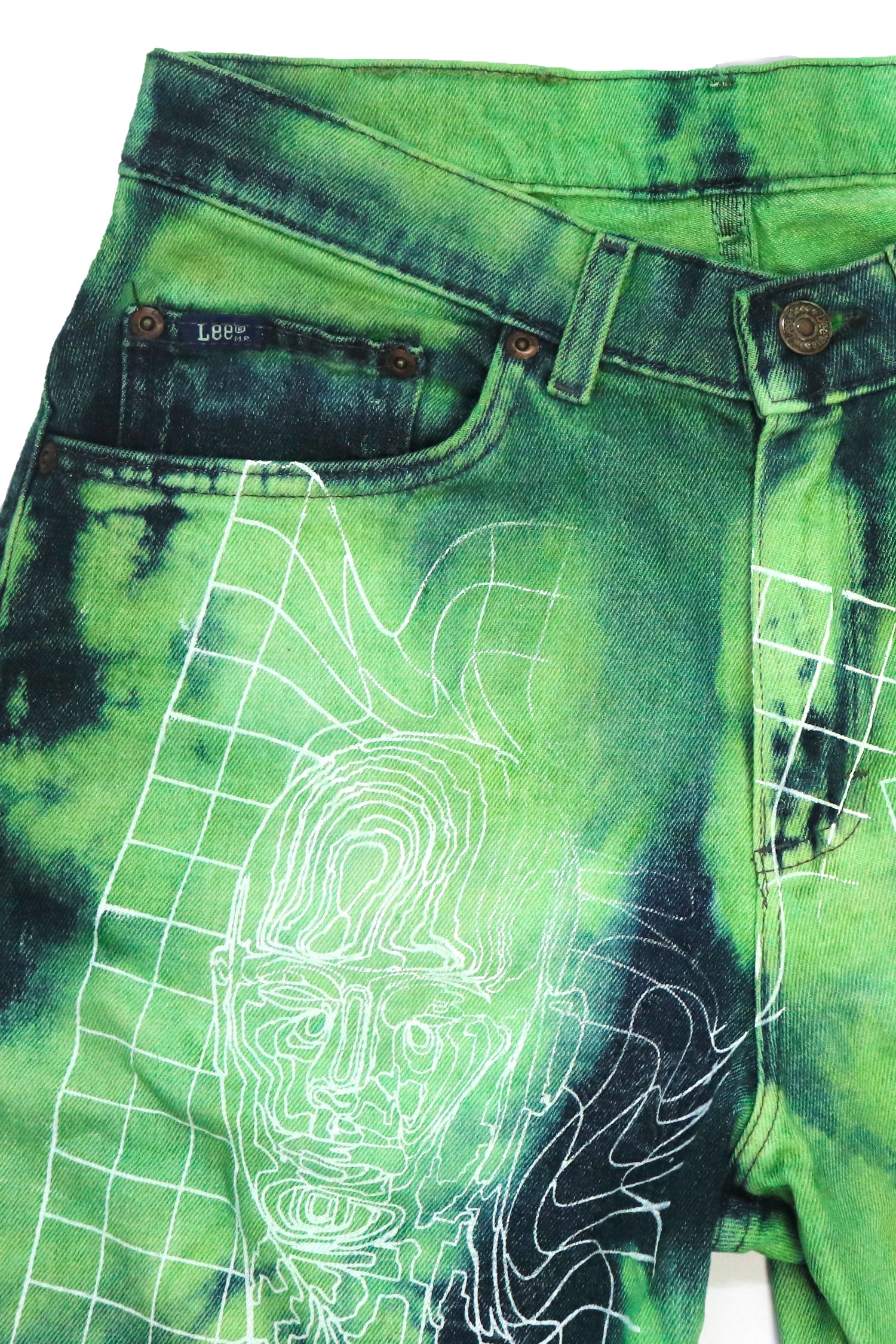 LEE GREEN HUMANOID CUSTOM JEANS