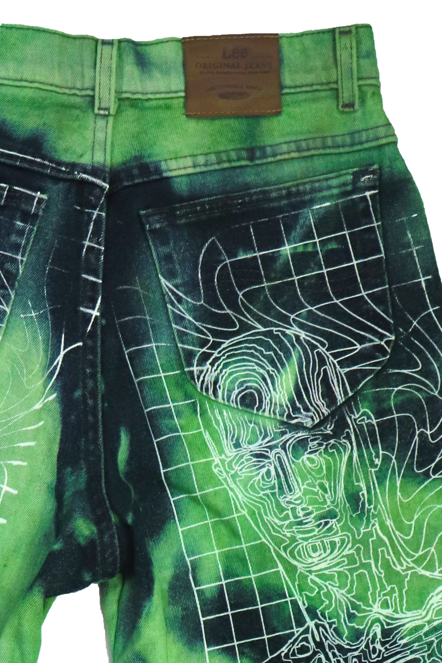 LEE GREEN HUMANOID CUSTOM JEANS