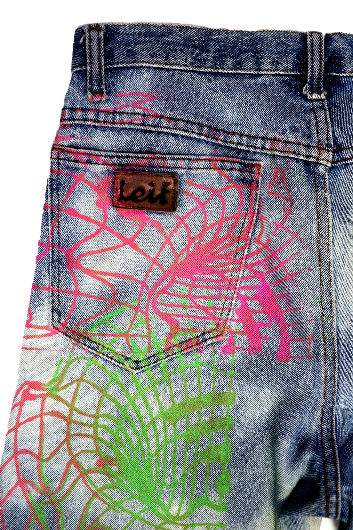 LEIF PINK TOROID CUSTOM JEANS