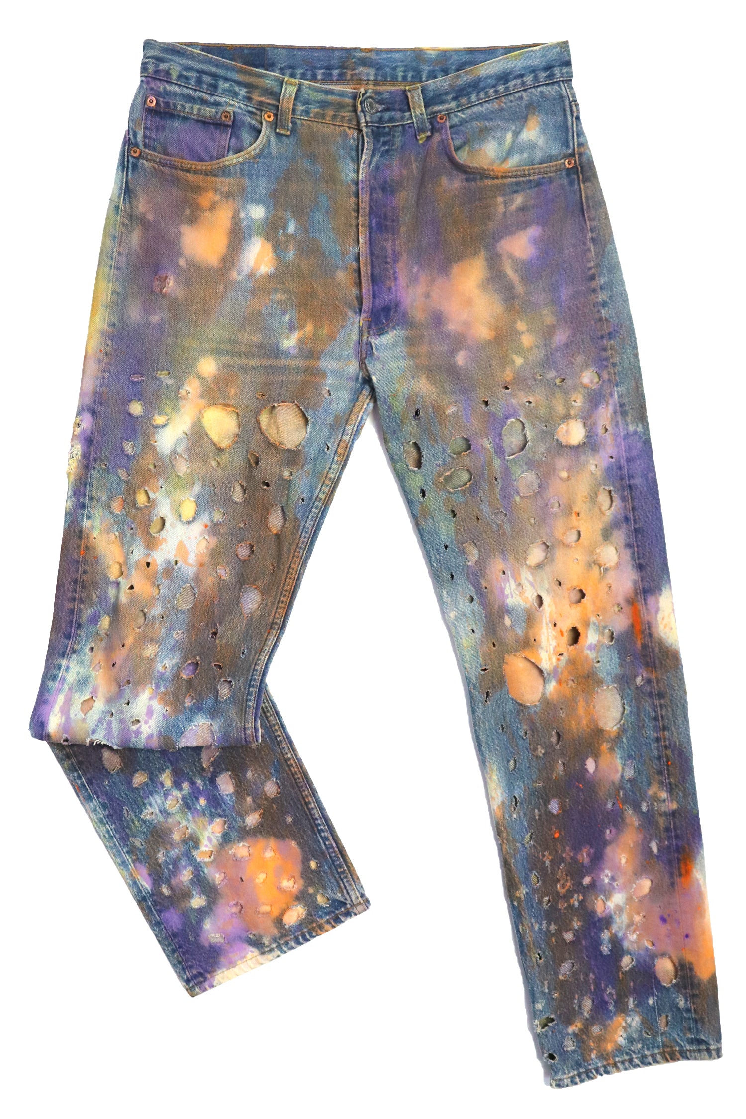 LEVI ACID HOLE CUSTOM JEANS