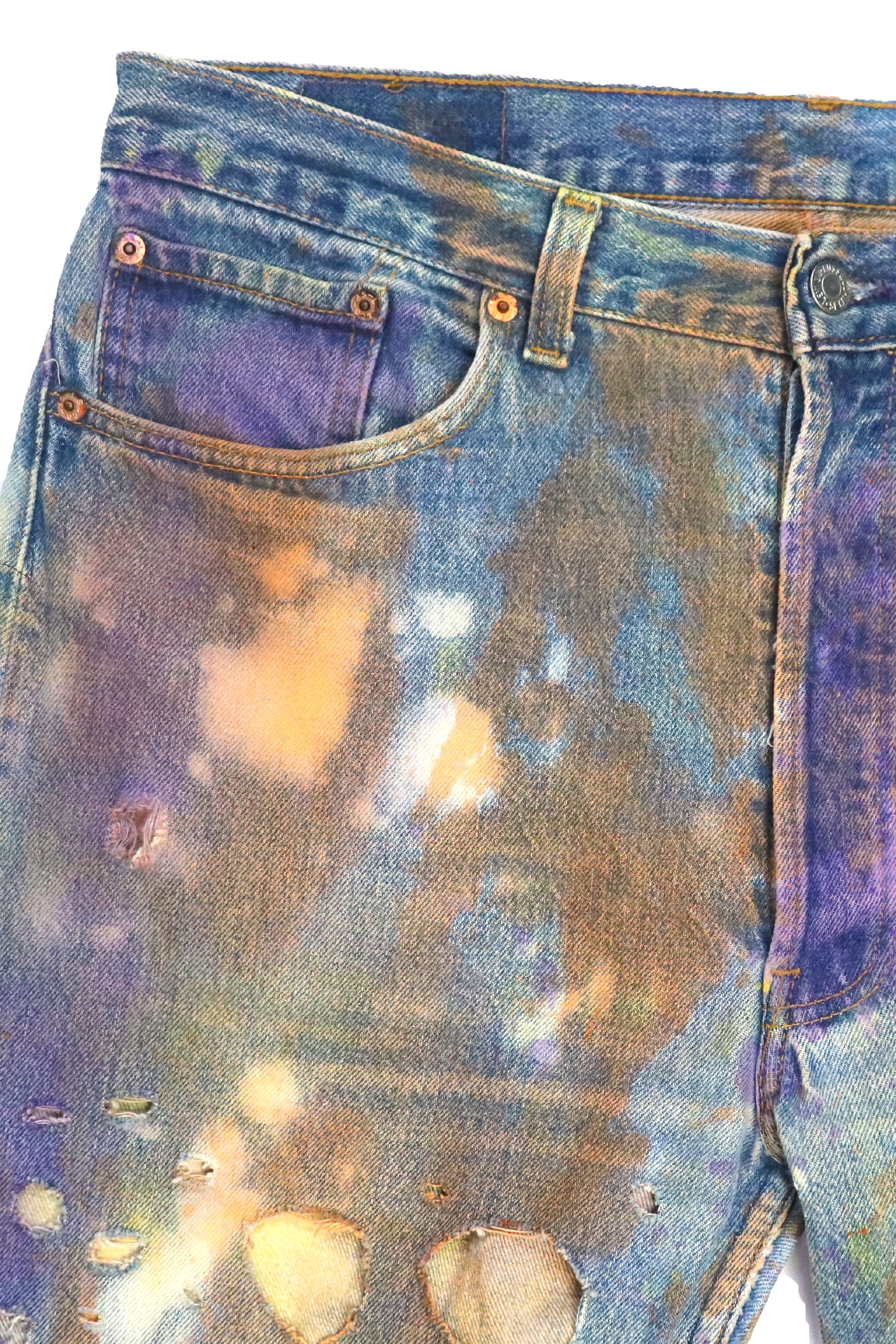 LEVI ACID HOLE CUSTOM JEANS