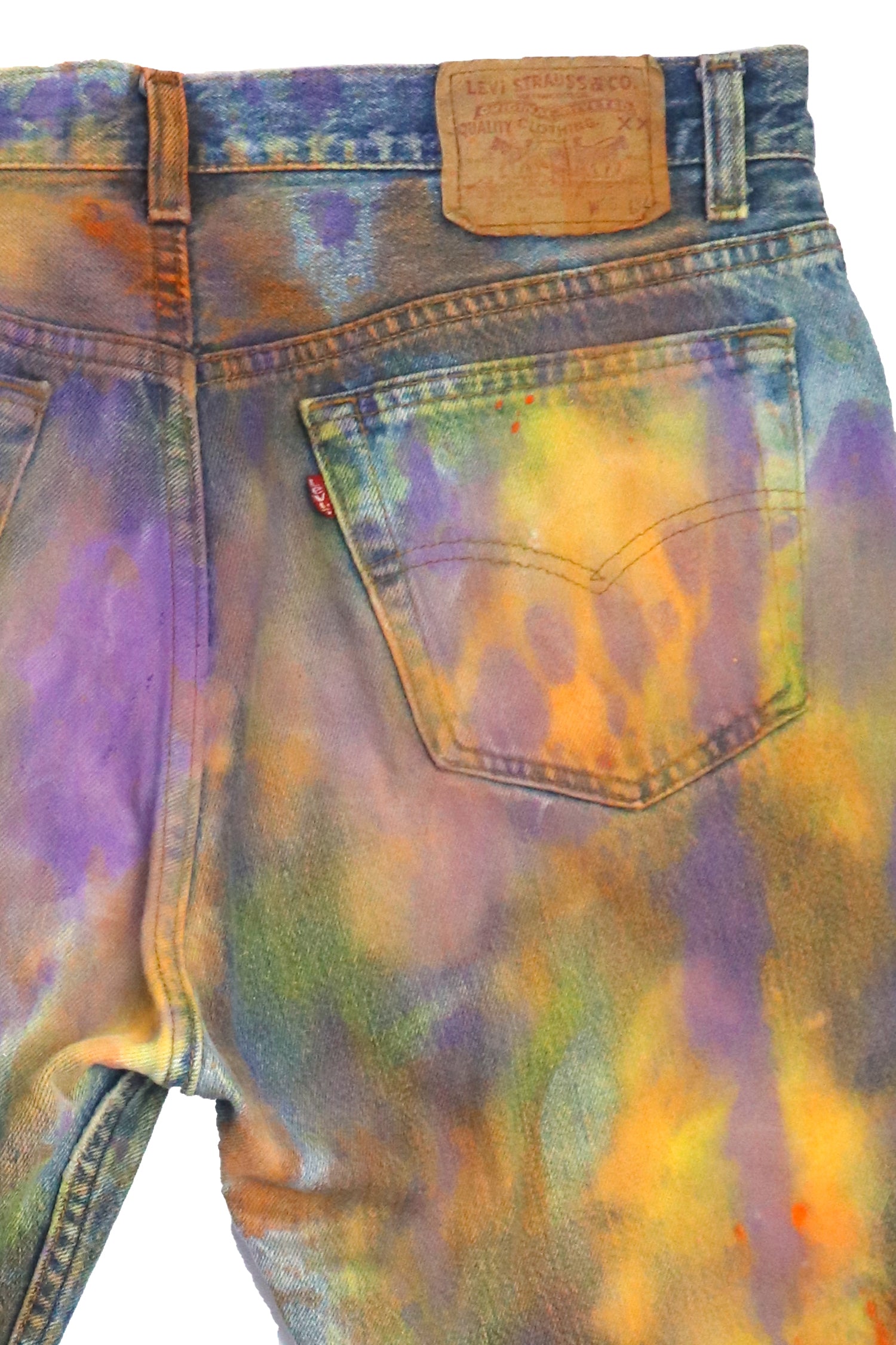 LEVI ACID HOLE CUSTOM JEANS